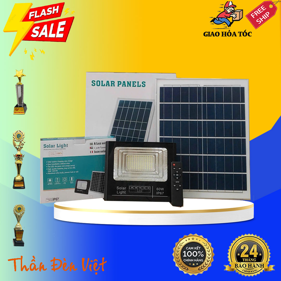 Đèn pha NLMT 60w mẫu mới