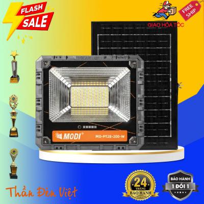 Đèn led năng lượng mặt trời Thái Lan 3 màu cảm biến ánh sáng 200W