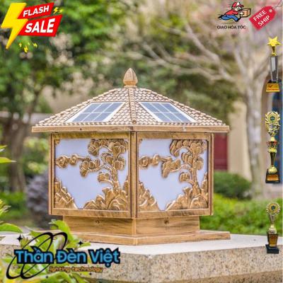 Đèn trụ cổng năng lượng mặt trời chính hãng