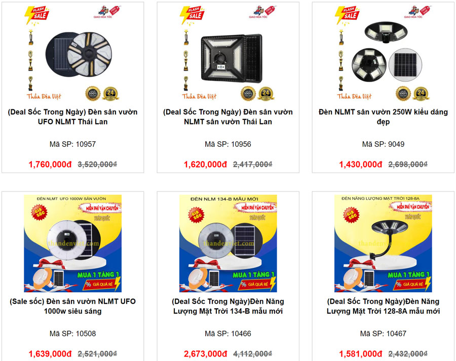 Bảng báo giá đèn năng lượng mặt trời UFO giá rẻ Bảng báo giá đèn năng lượng mặt trời UFO giá rẻ