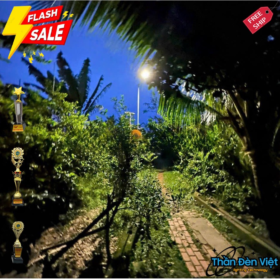 Đèn đường năng lượng mặt trời sử dụng công nghệ LED tiên tiến Đèn đường năng lượng mặt trời sử dụng công nghệ LED tiên tiến