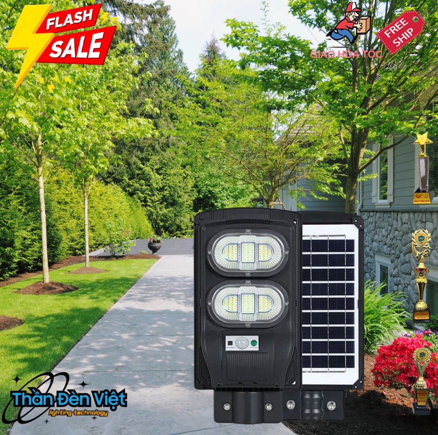 Đèn năng lượng mặt trời 100W ánh sáng mạnh Đèn năng lượng mặt trời 100W ánh sáng mạnh