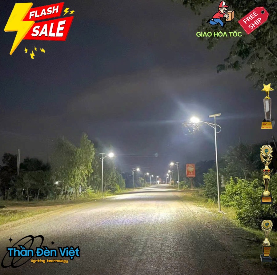 Đèn năng lượng mặt trời chiếu sáng ngoài trời