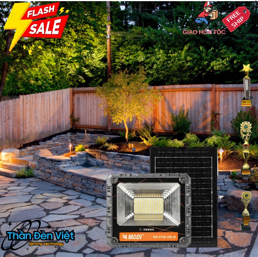 Đèn năng lượng mặt trời sử dụng công nghệ LED hiện đại