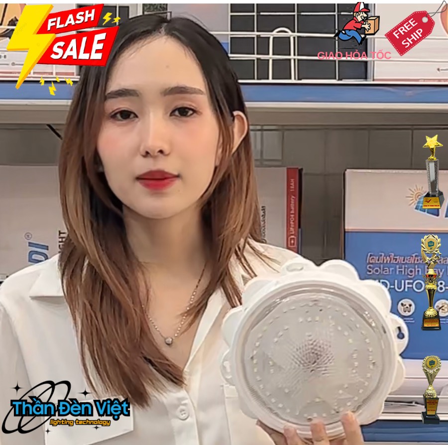 Đèn ốp trần năng lượng mặt trời 100W Đèn ốp trần năng lượng mặt trời 100W