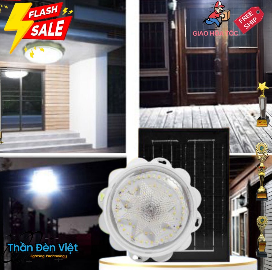 Đèn ốp trần năng lượng mặt trời