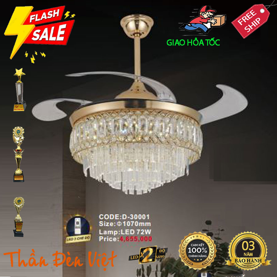 Đèn quạt trần trang trí phòng khách Đèn quạt trần trang trí phòng khách