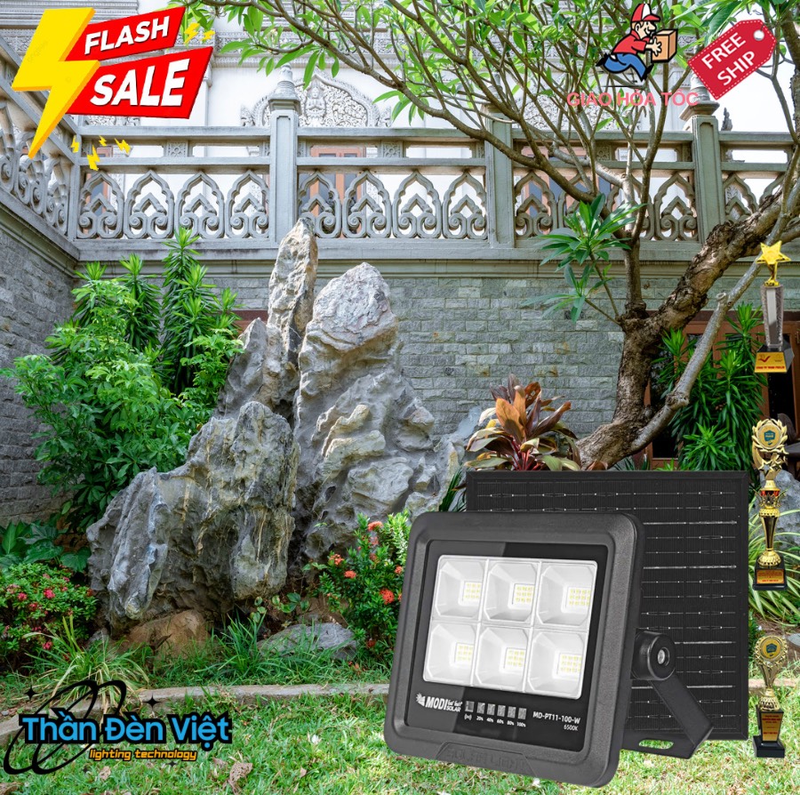 đèn LED năng lượng mặt trời 100W