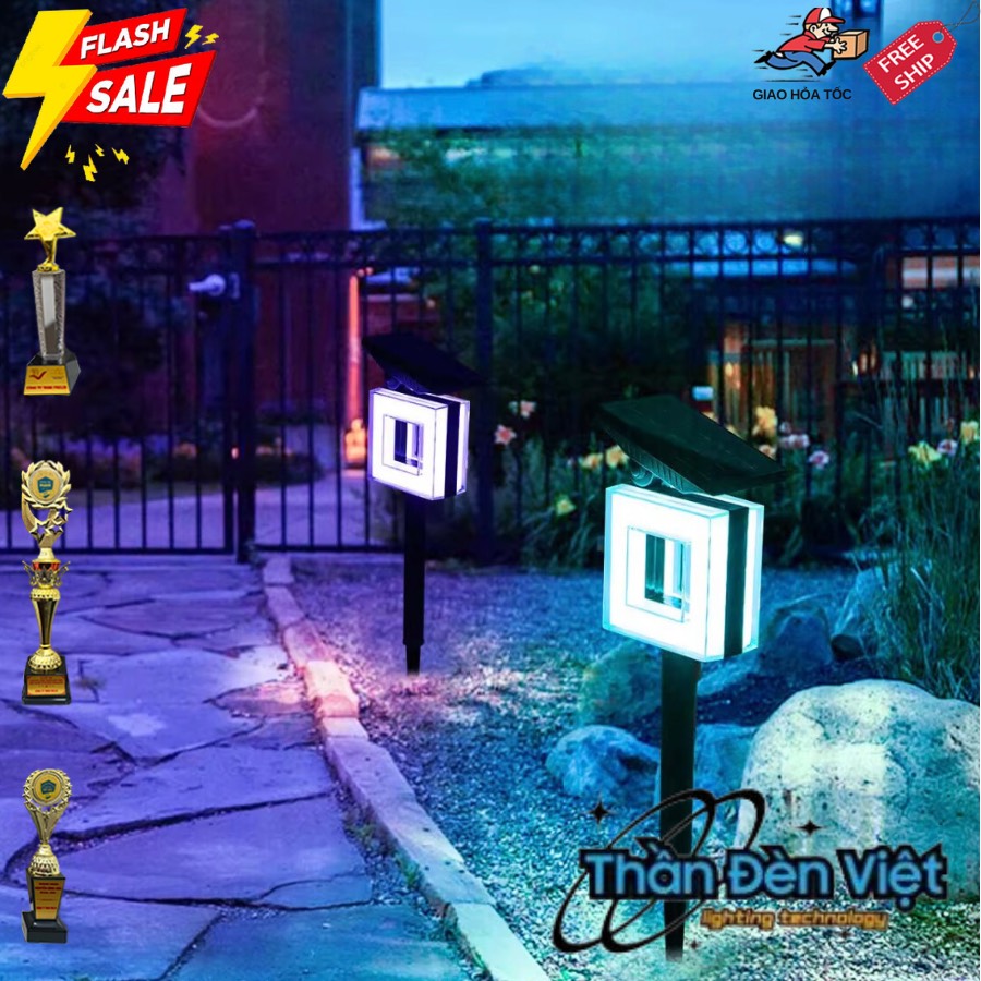 Đèn năng lượng mặt trời sân vườn 100W