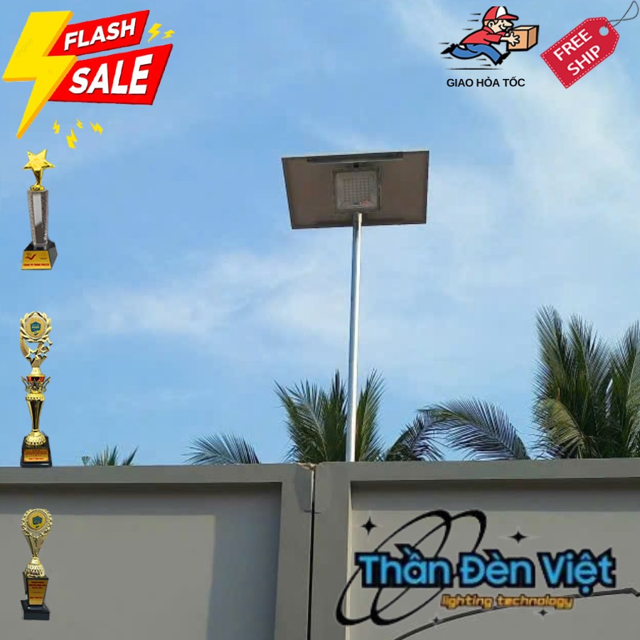 Đèn năng lượng mặt trời sân vườn 200W
