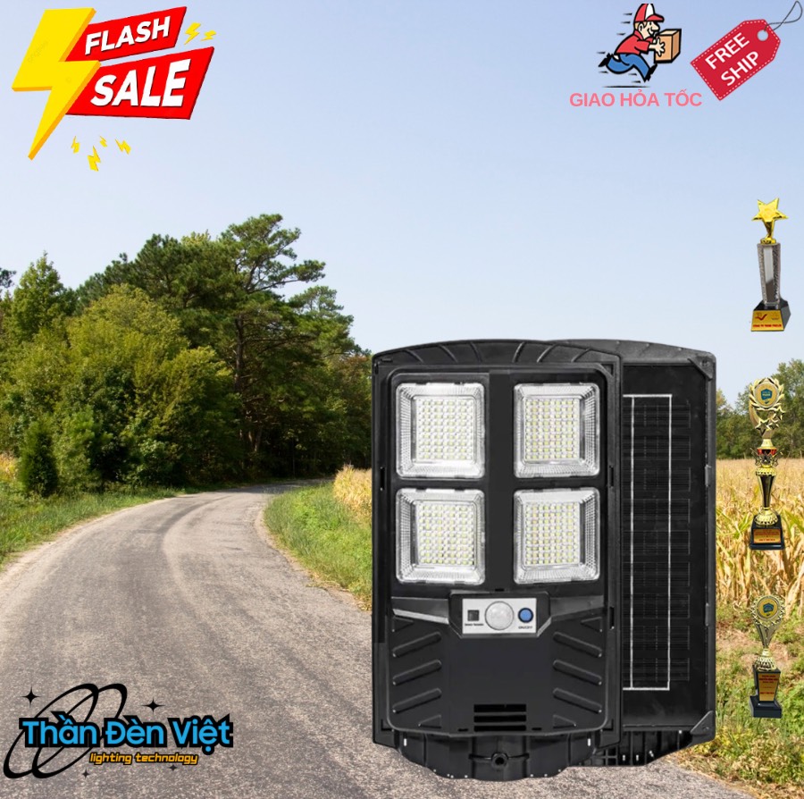 Đèn đường năng lượng mặt trời 100W