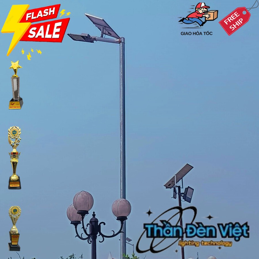 Đèn pha năng lượng mặt trời 200W
