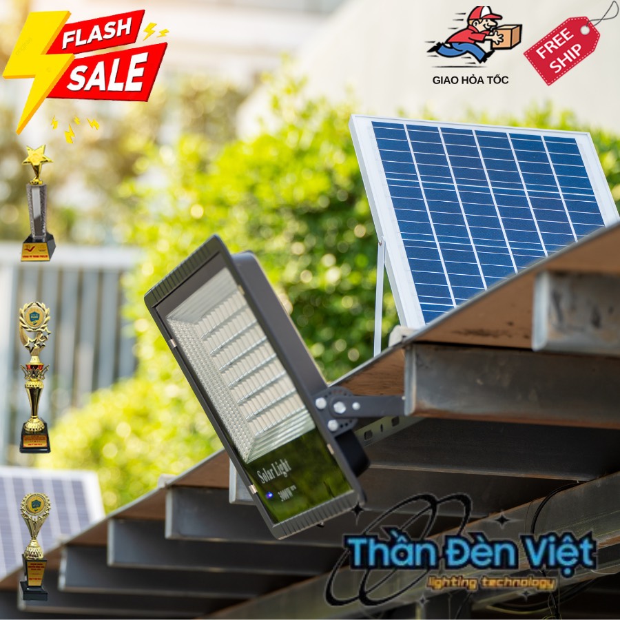 Đèn pha năng lượng mặt trời 300W
