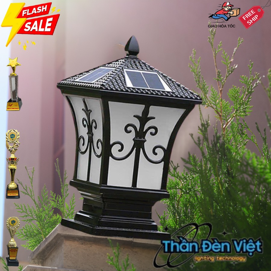 Hướng dẫn sử dụng đèn trụ cổng năng lượng mặt trời