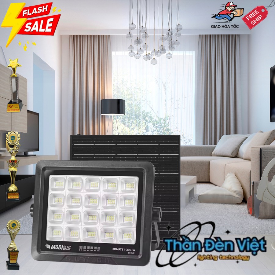 Đèn năng lượng mặt trời trong nhà 300W