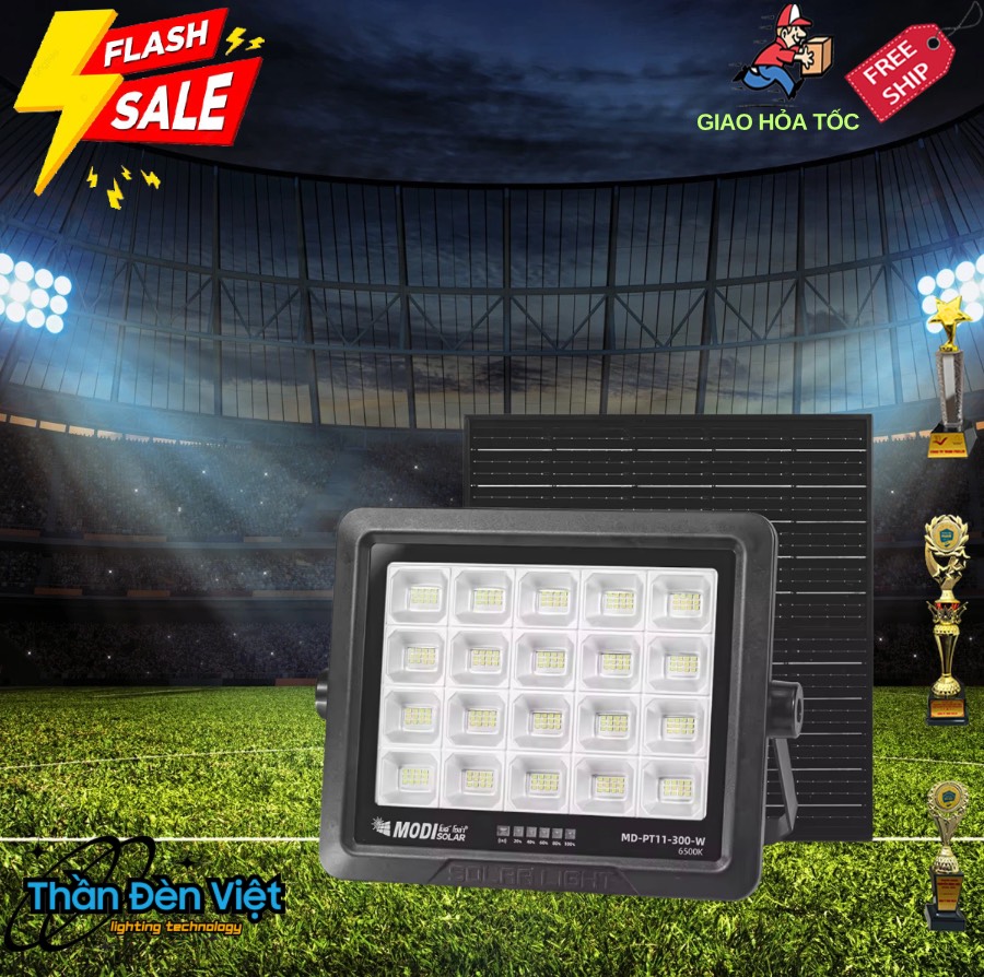 Đèn năng lượng mặt trời chính hãng 300W