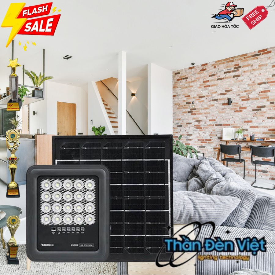 Đèn pha năng lượng mặt trời 100W